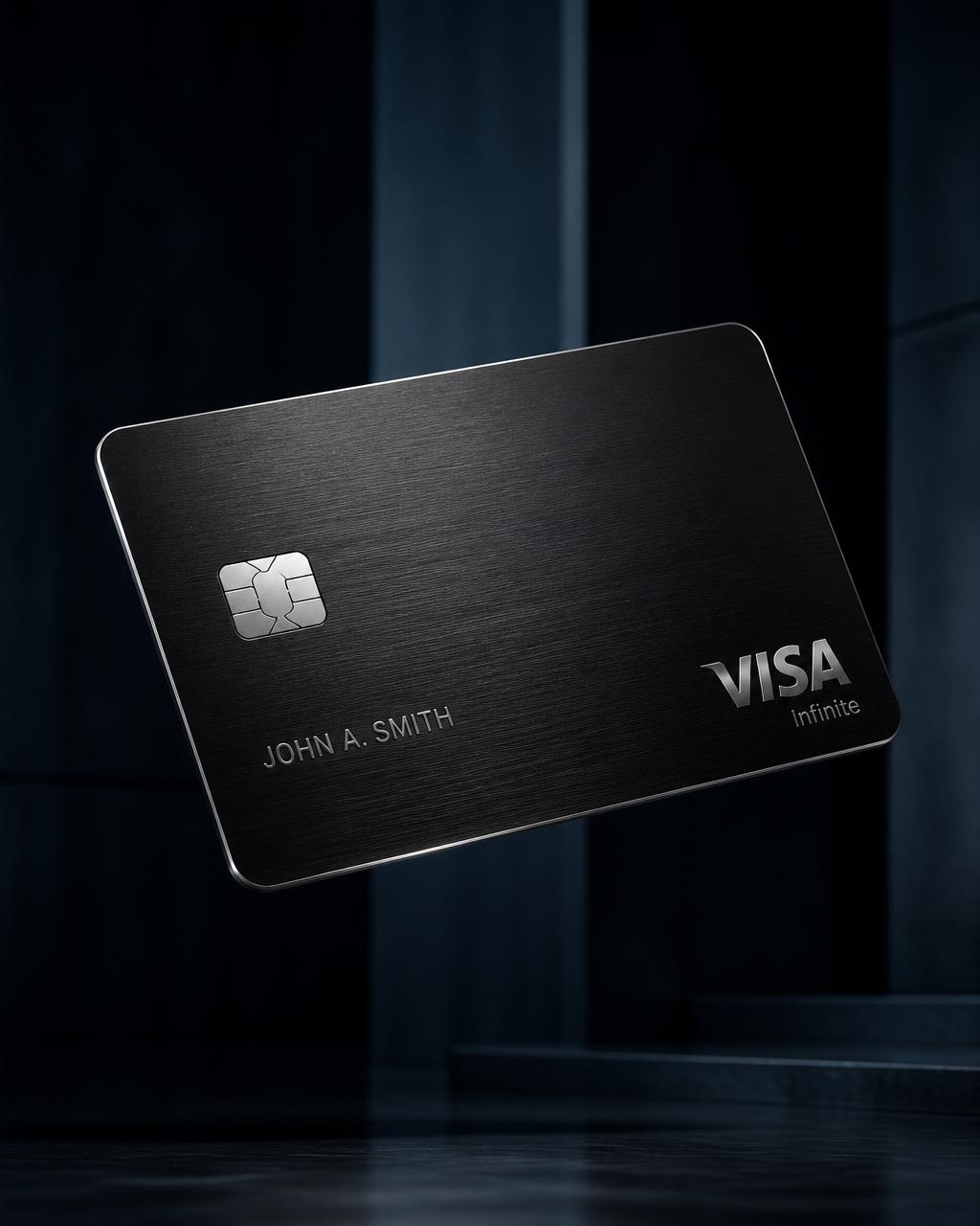 FluxVault brushed metal card